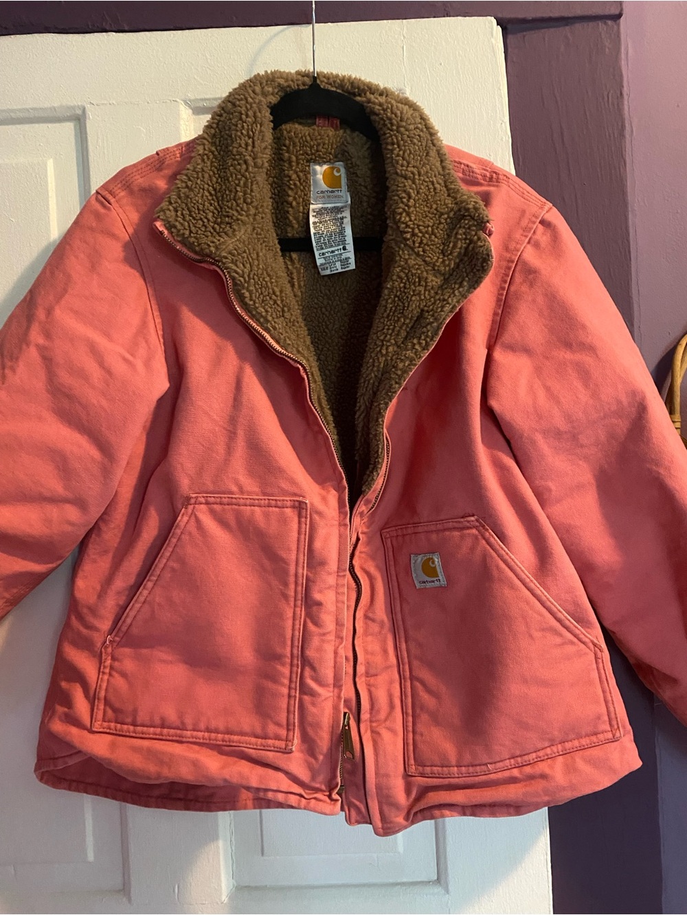 Carhartt Pink Women's Sherpa-Lined  Jacket